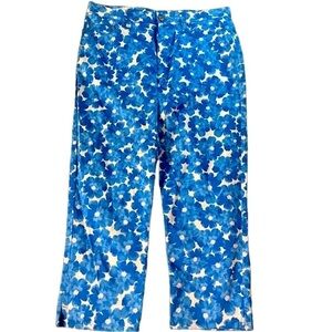 Jones New York Signature Cropped Floral Pants, Size 10